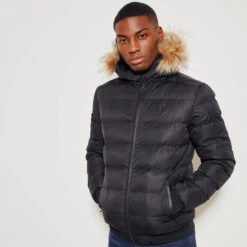 11 Degrees Missile Heavy Bomber Jacket – Black