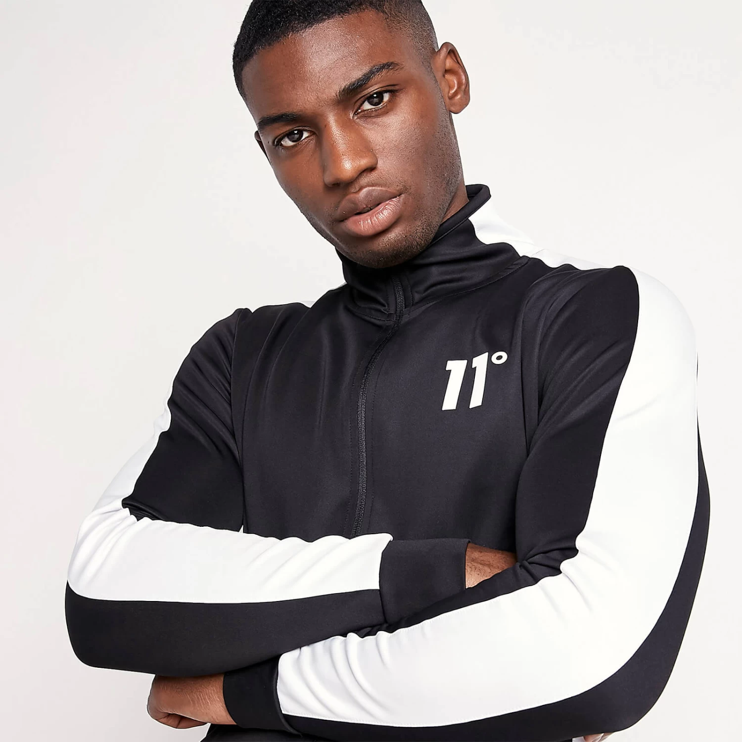 CORE Track Top – Black / White 2 CORE Track Top – Black / White - Image 2