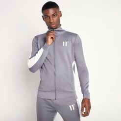 CORE Track Top – Steel / White