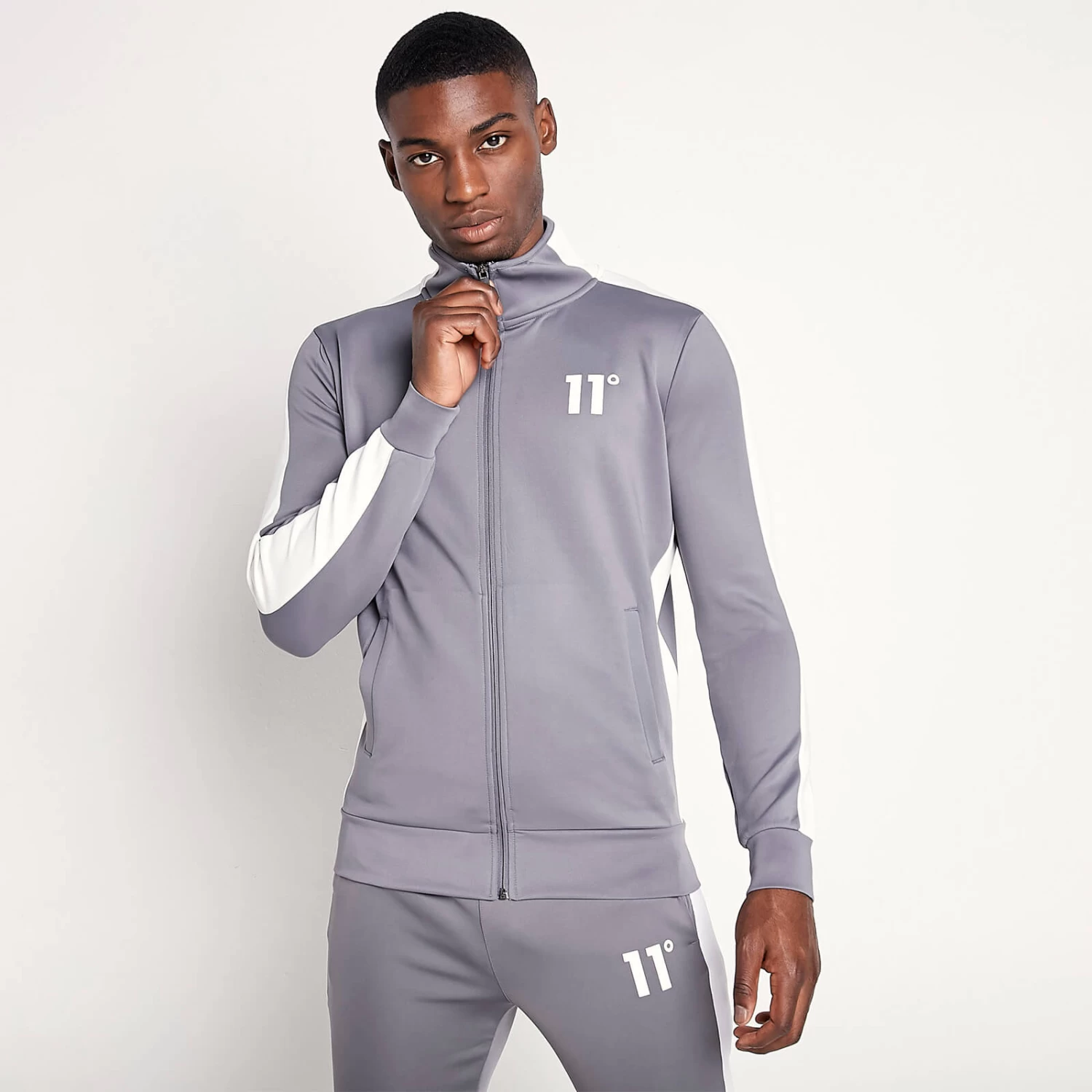 CORE Track Top – Steel / White 1 CORE Track Top – Steel / White