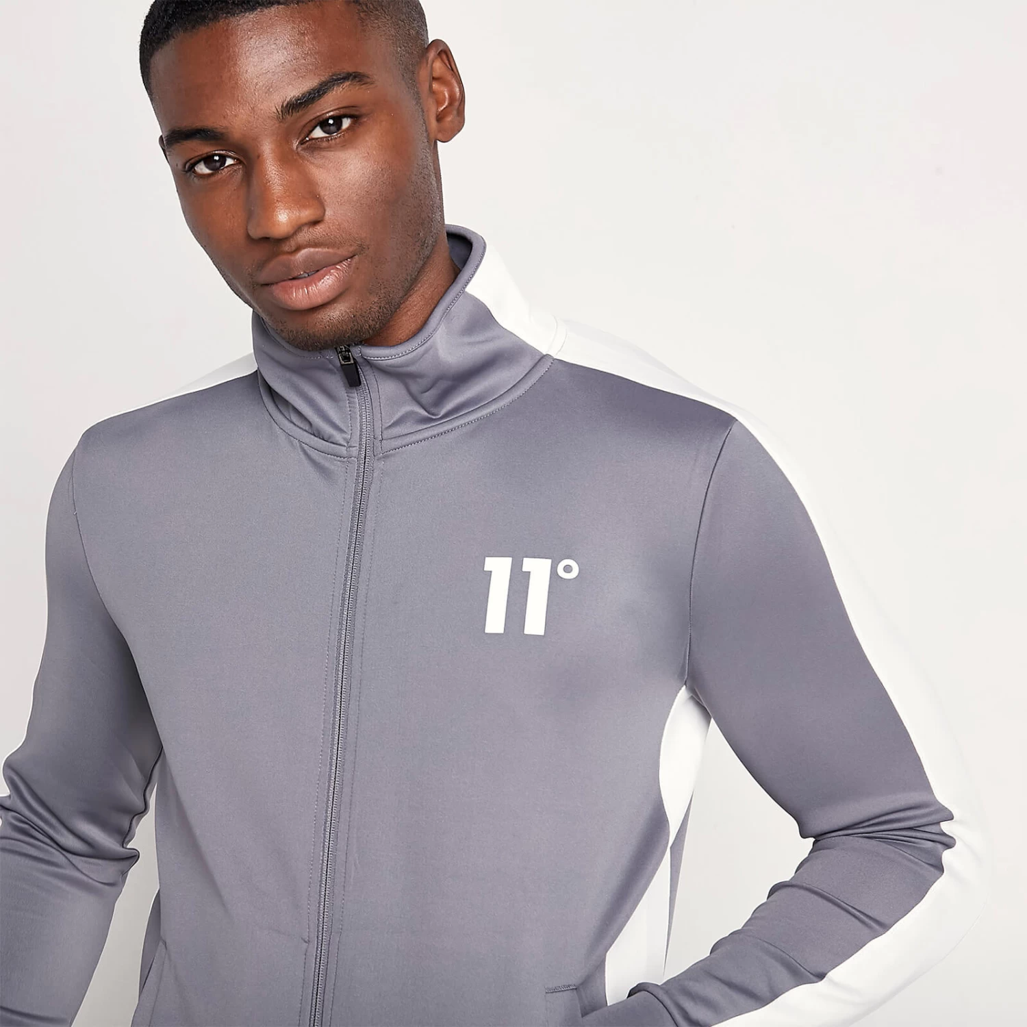 CORE Track Top – Steel / White 5 CORE Track Top – Steel / White - Image 5