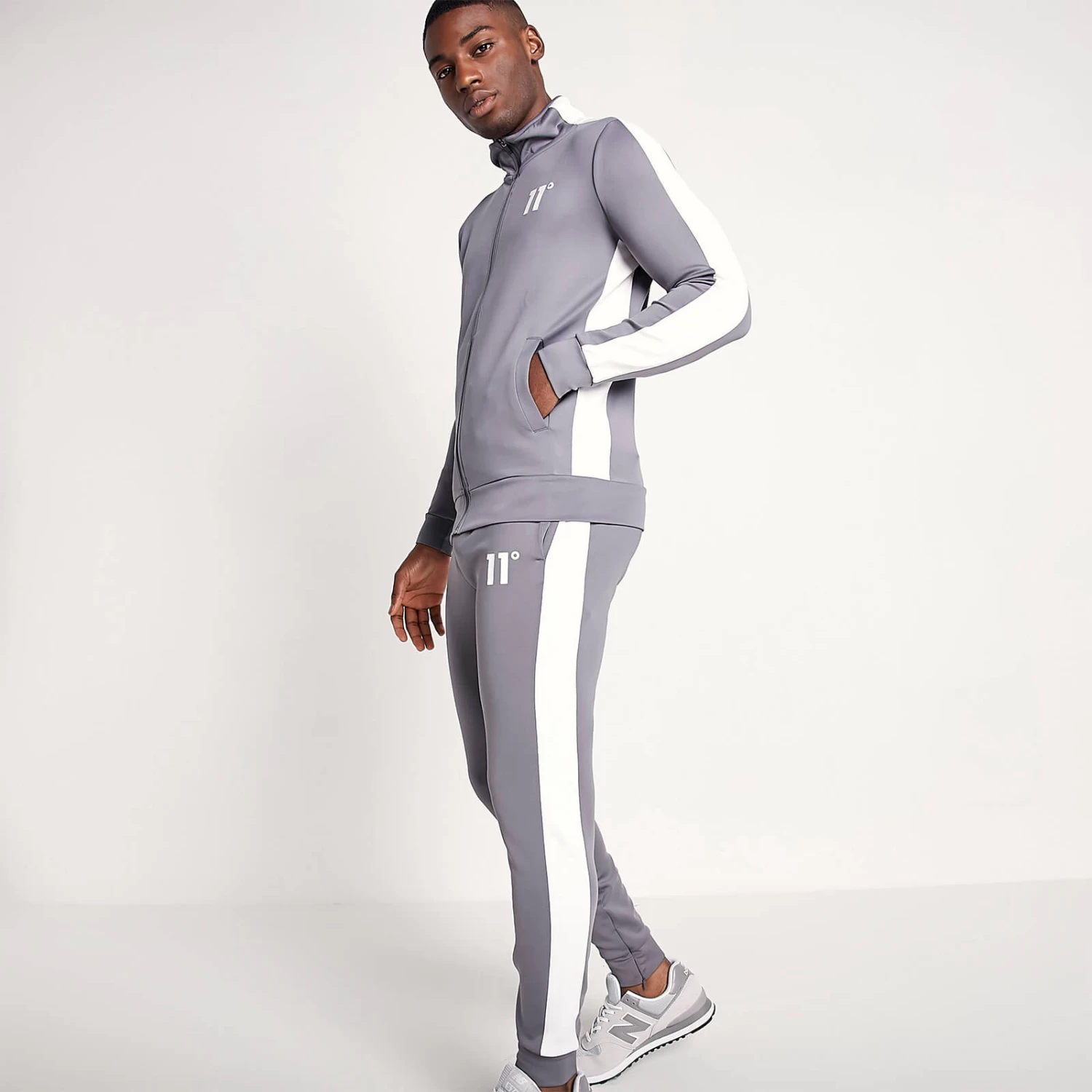 CORE Track Top – Steel / White 4 CORE Track Top – Steel / White - Image 4