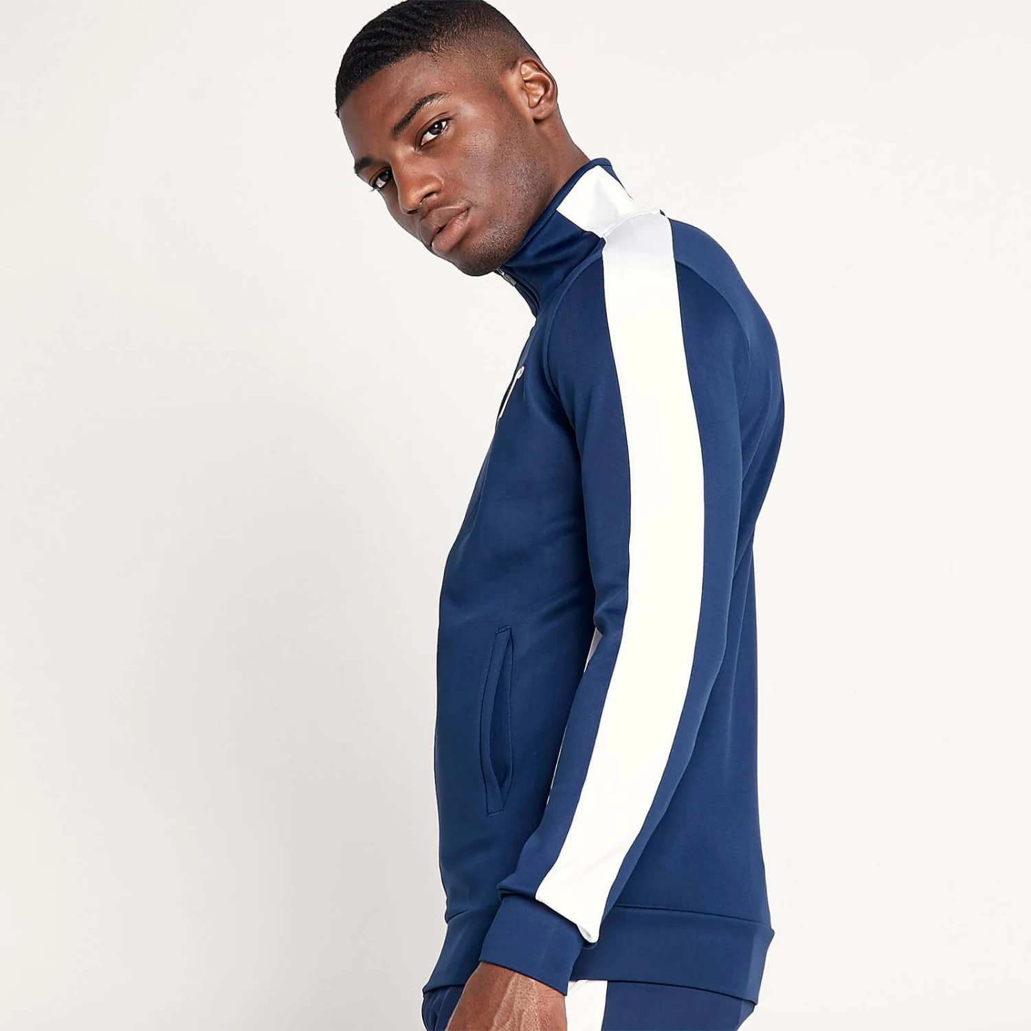 CORE Track Top – Insignia / White 2 CORE Track Top – Insignia / White - Image 2