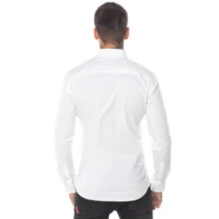 11 Degrees Long Sleeve Contrast Logo Shirt – White -11 Degrees Store 13193508 1064882981914522