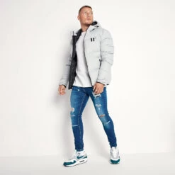 11 Degrees Large Panel Puffer Jacket – Silver 8 11 Degrees Large Panel Puffer Jacket – Silver -11 Degrees Store 13199459 4444883746948815