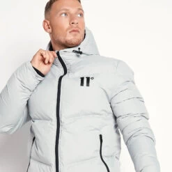 11 Degrees Large Panel Puffer Jacket – Silver 9 11 Degrees Large Panel Puffer Jacket – Silver -11 Degrees Store 13199459 7394883746997439