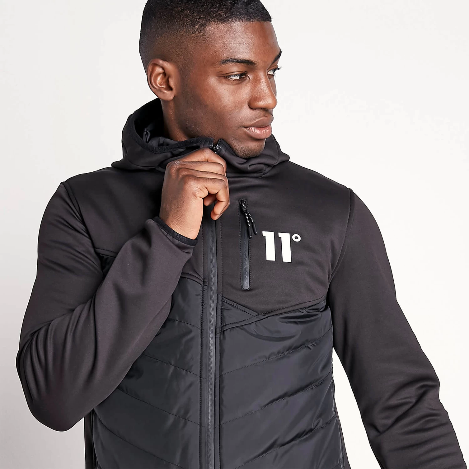 11 Degrees Trek Hybrid Jacket – Black 1 11 Degrees Trek Hybrid Jacket – Black