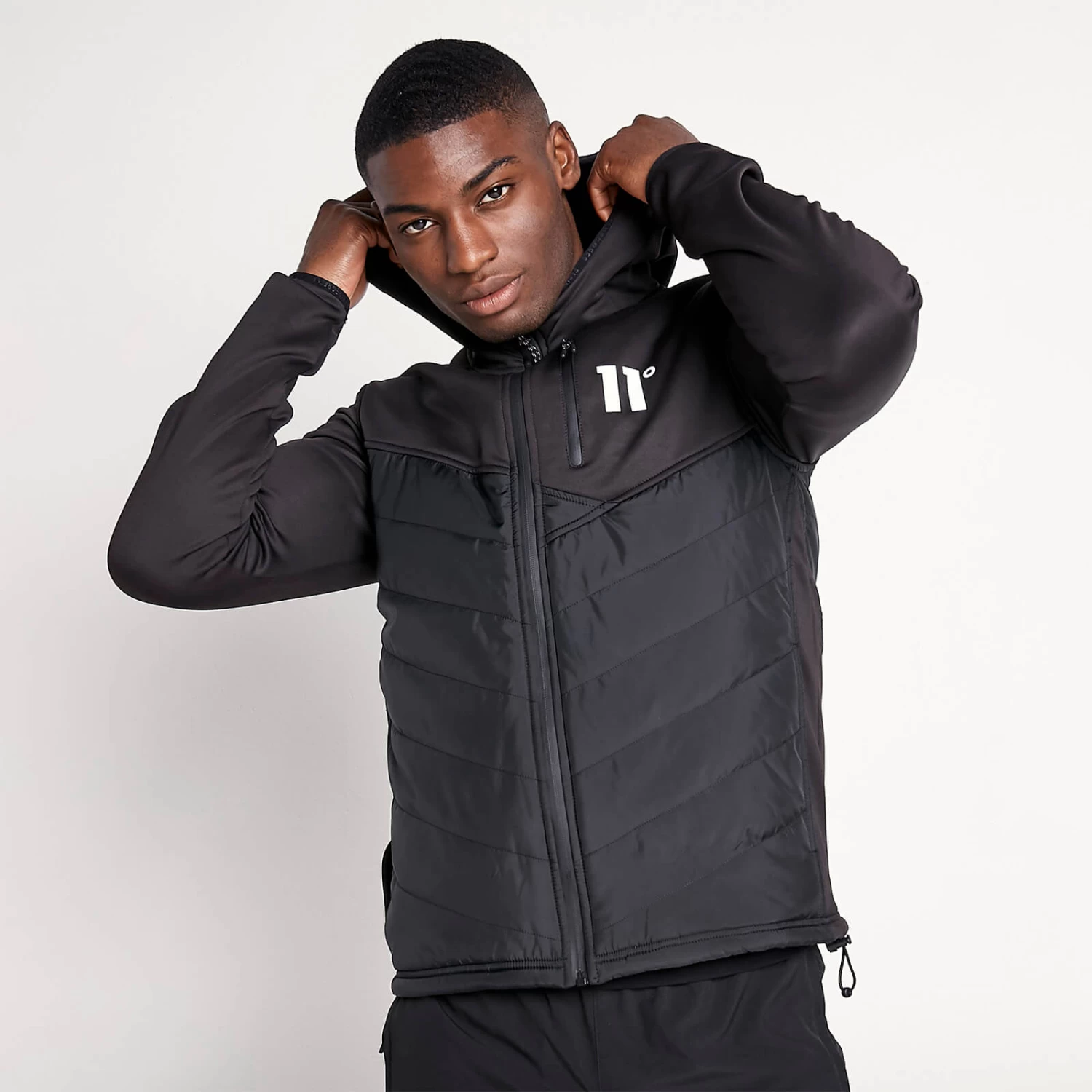 11 Degrees Trek Hybrid Jacket – Black 2 11 Degrees Trek Hybrid Jacket – Black - Image 2