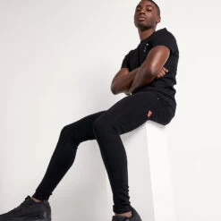 11 Degrees Sustainable Stretch Jeans Skinny Fit – Jet Black Wash -11 Degrees Store 13200915 1244883817452496