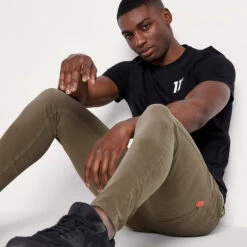 11 Degrees Sustainable Stretch Jeans Skinny Fit – Khaki Wash -11 Degrees Store 13200968 1694883818550193