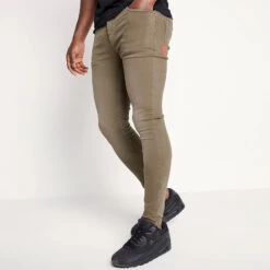11 Degrees Sustainable Stretch Jeans Skinny Fit – Khaki Wash