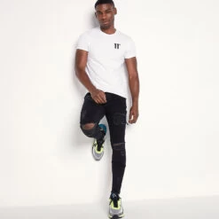 11 Degrees Sustainable Distressed Jeans Skinny Fit – Jet Black Wash 8 11 Degrees Sustainable Distressed Jeans Skinny Fit – Jet Black Wash -11 Degrees Store 13200993 1054880633304411