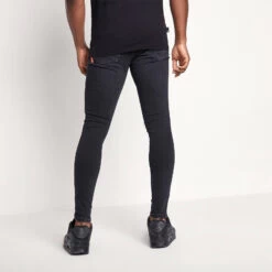 11 Degrees Sustainable Distressed Jeans Skinny Fit – Washed Black -11 Degrees Store 13201007 1334883818866633