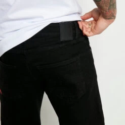 11 Degrees Sustainable Slim Fit Denim Jeans – Jet Black Wash -11 Degrees Store 13499173 1824946240669937