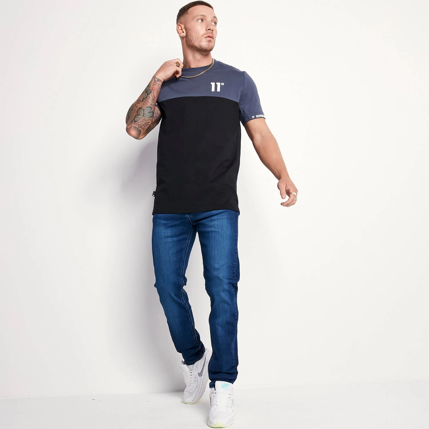 11 Degrees Sustainable Slim Fit Denim Jeans – Mid Blue Wash 2 11 Degrees Sustainable Slim Fit Denim Jeans – Mid Blue Wash - Image 2