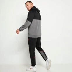 11 Degrees Cut And Sew Piped Track Pants – Black/Charcoal/Ski Patrol Red -11 Degrees Store 13696023 1974986326502570