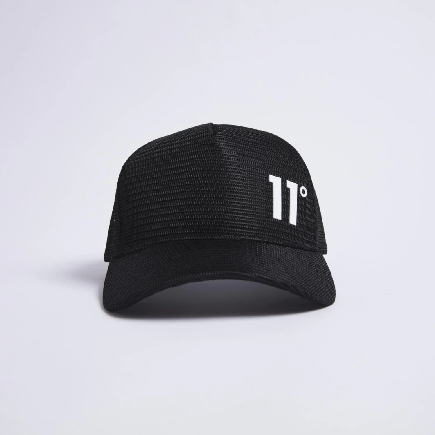 11 Degrees Closed Mesh Trucker Cap – Black 1 11 Degrees Closed Mesh Trucker Cap – Black
