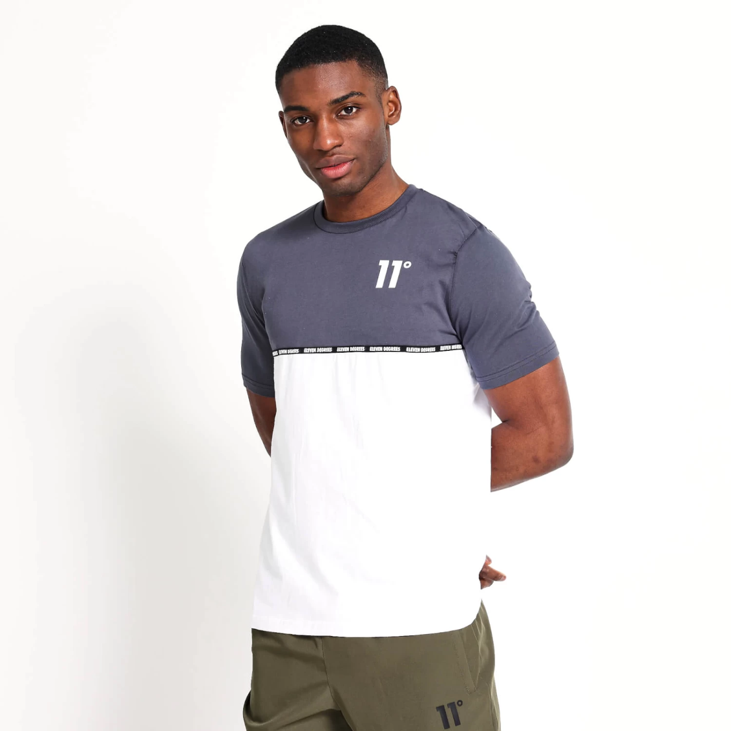11 Degrees Taped T-Shirt – Anthracite/White 5 11 Degrees Taped T-Shirt – Anthracite/White - Image 5