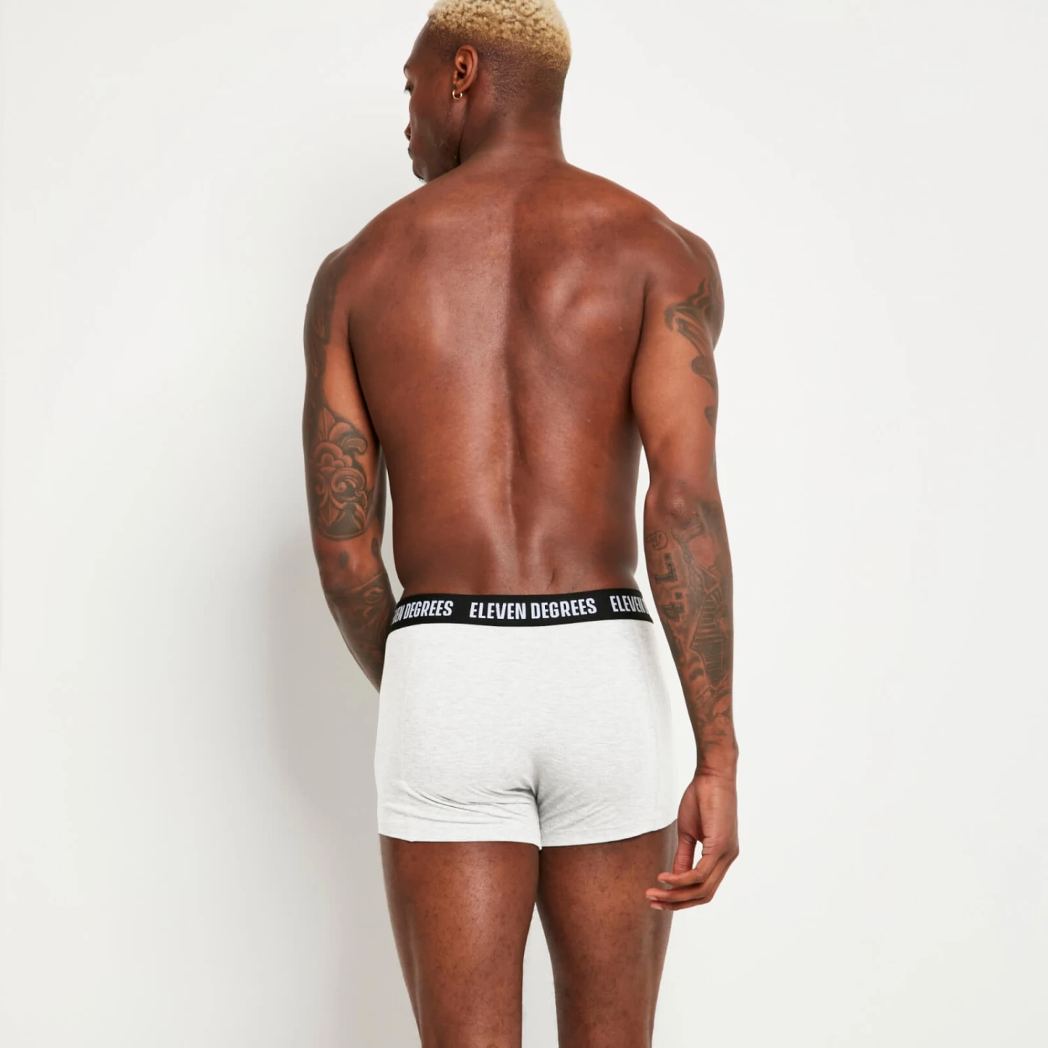 11 Degrees 3 Pack Boxers – White/White/White 3 11 Degrees 3 Pack Boxers – White/White/White - Image 3