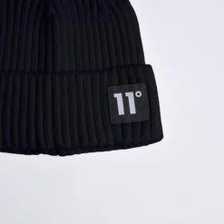 11 Degrees Knitted Beanie – Black -11 Degrees Store 13834347 1785005529196012