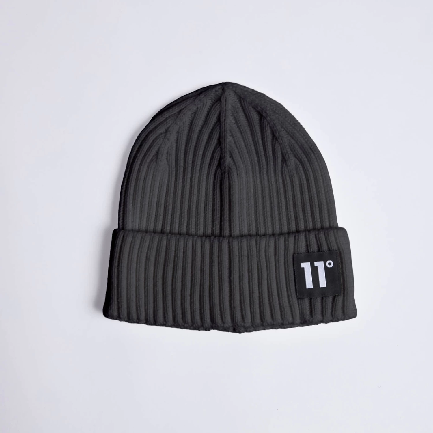 11 Degrees Knitted Beanie – Charcoal 1 11 Degrees Knitted Beanie – Charcoal