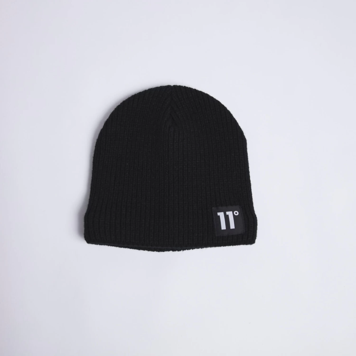 11 Degrees Fleece Lined Knitted Beanie – Black 3 11 Degrees Fleece Lined Knitted Beanie – Black - Image 3