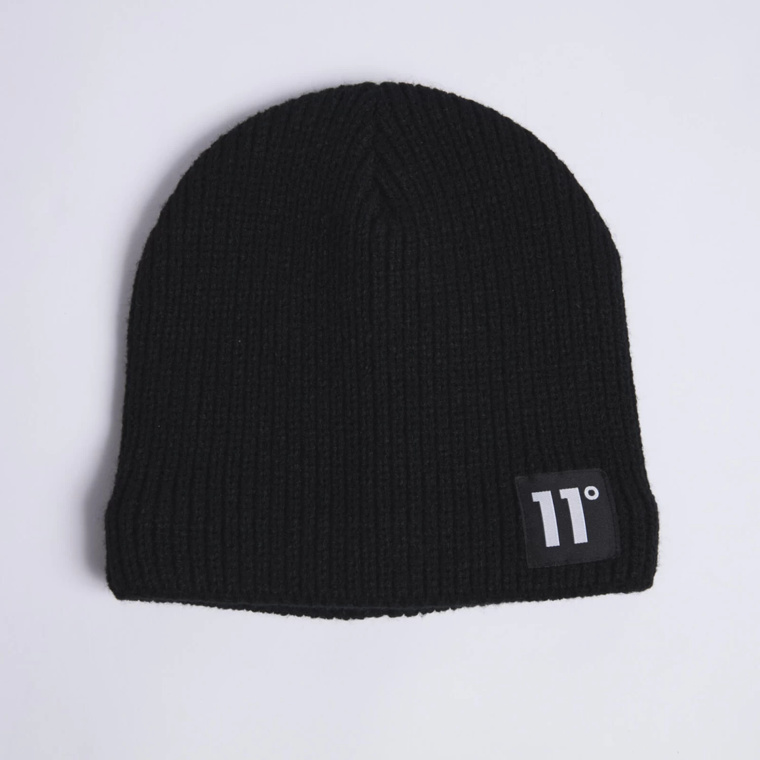 11 Degrees Fleece Lined Knitted Beanie – Black 1 11 Degrees Fleece Lined Knitted Beanie – Black