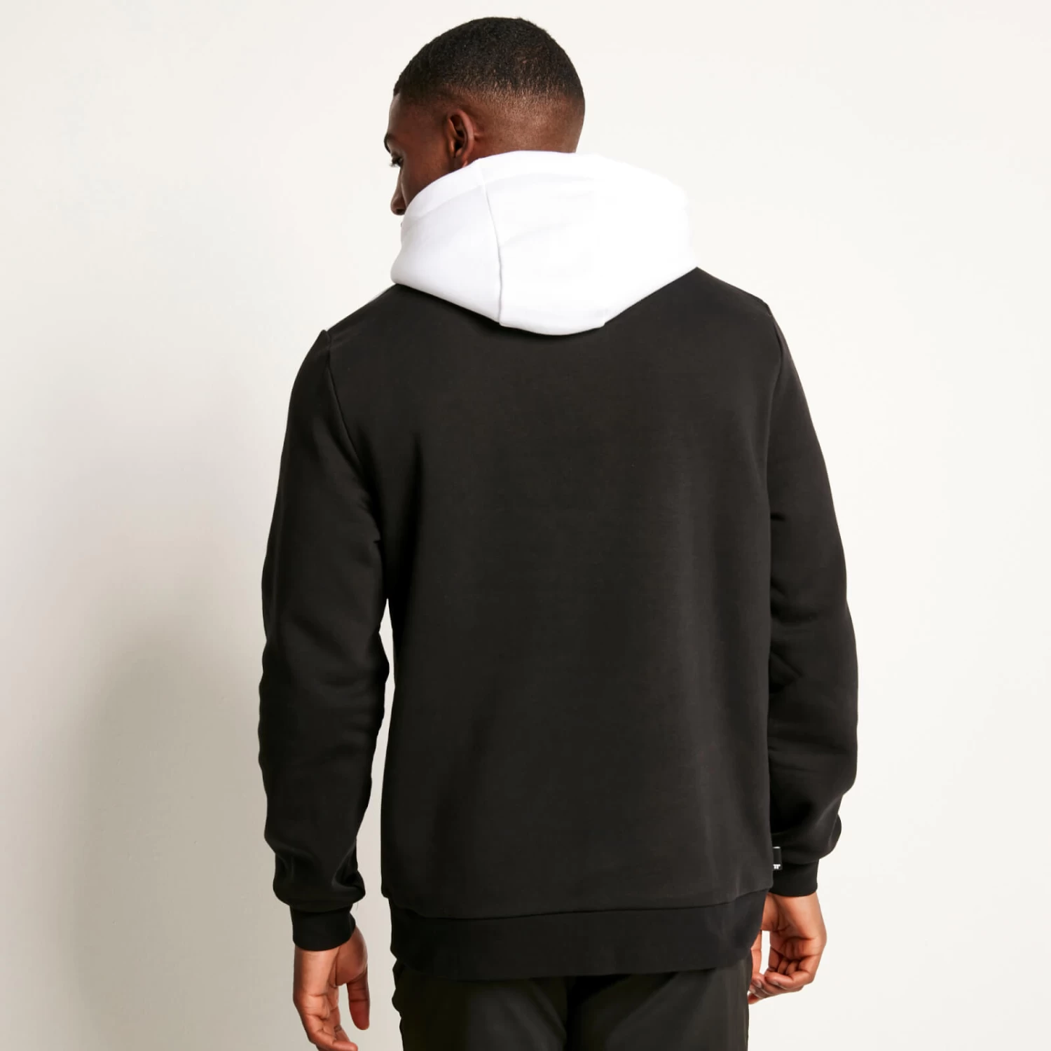 Oversized Pullover Hoodie – Black/White 3 Oversized Pullover Hoodie – Black/White - Image 3