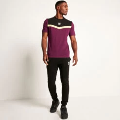 Cut And Sew Short Sleeve T-Shirt – Plum Purple/Black/Limeade 8 Cut And Sew Short Sleeve T-Shirt – Plum Purple/Black/Limeade -11 Degrees Store 13978047 1044996710696390