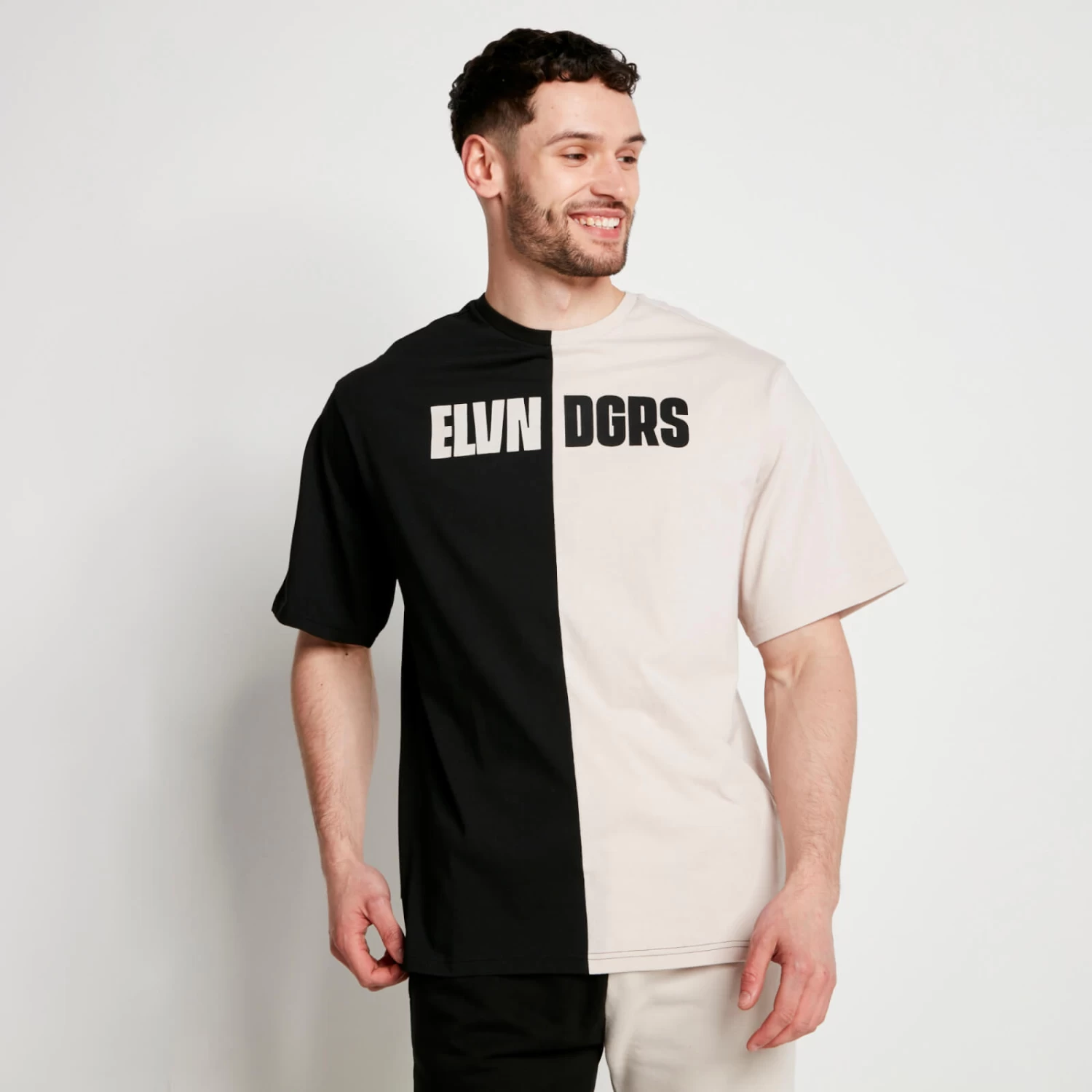 DUO T-Shirt – Stone / Black 1 DUO T-Shirt – Stone / Black