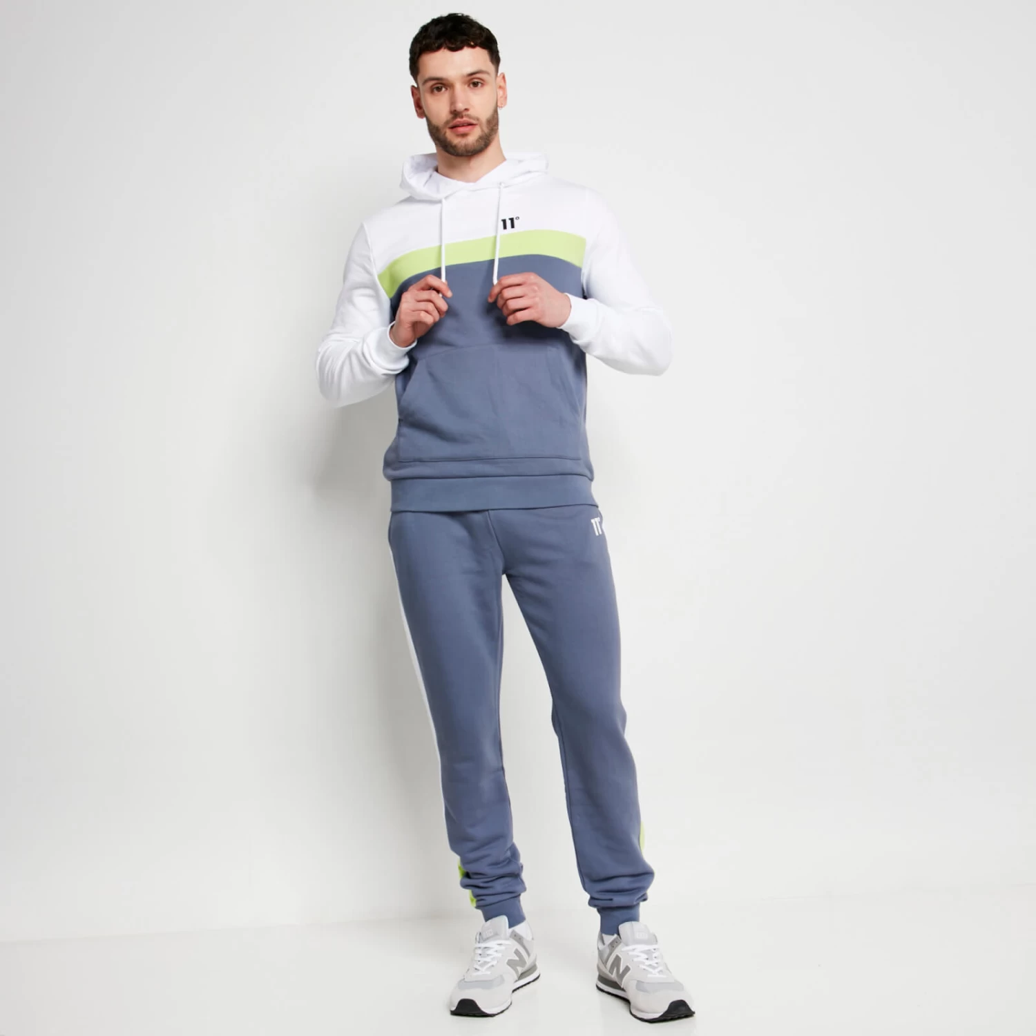 PLAY HARD Hoodie – Twister Grey / White / Sharp Green 4 PLAY HARD Hoodie – Twister Grey / White / Sharp Green - Image 4