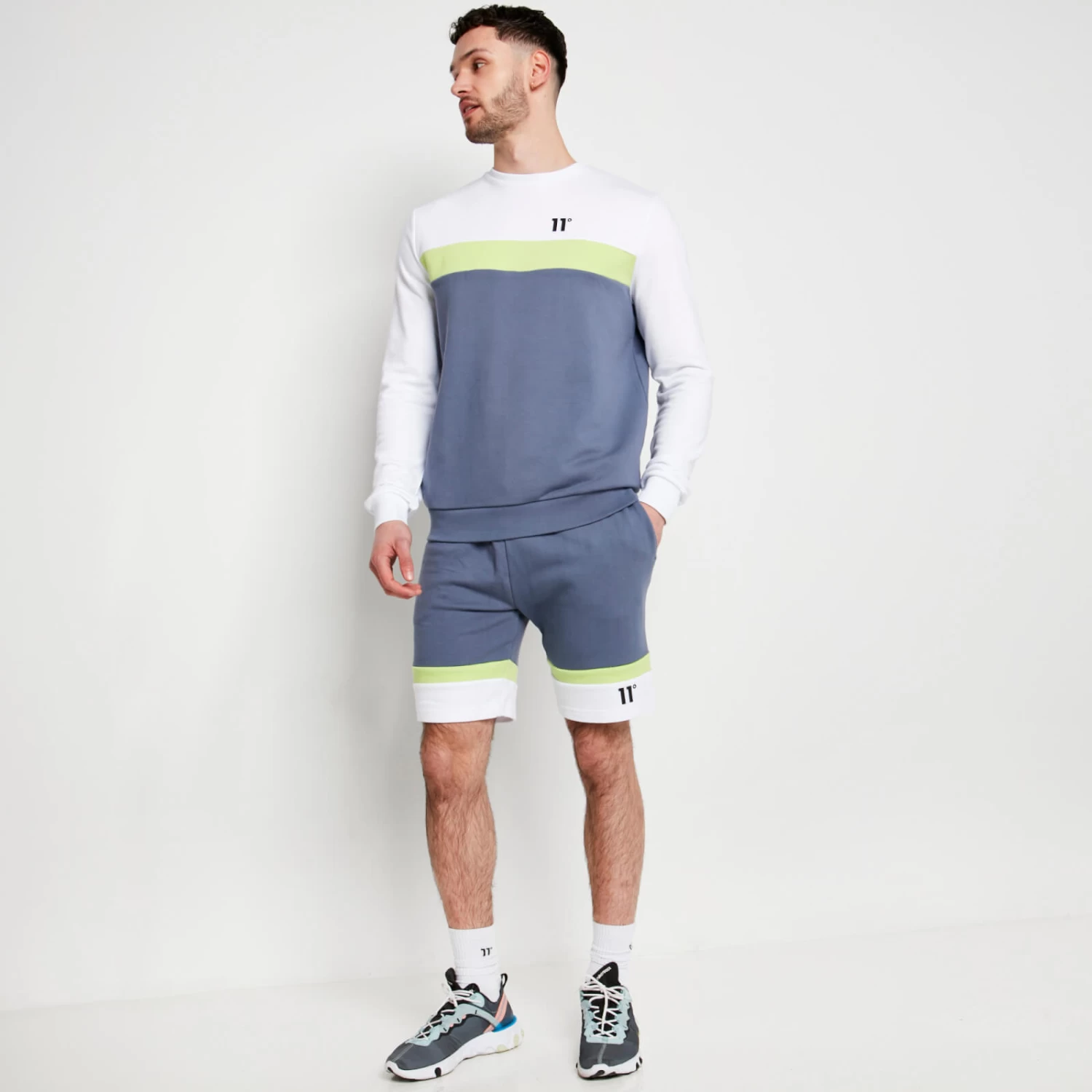 PLAY HARD Shorts – Twister Grey / White / Sharp Green 4 PLAY HARD Shorts – Twister Grey / White / Sharp Green - Image 4