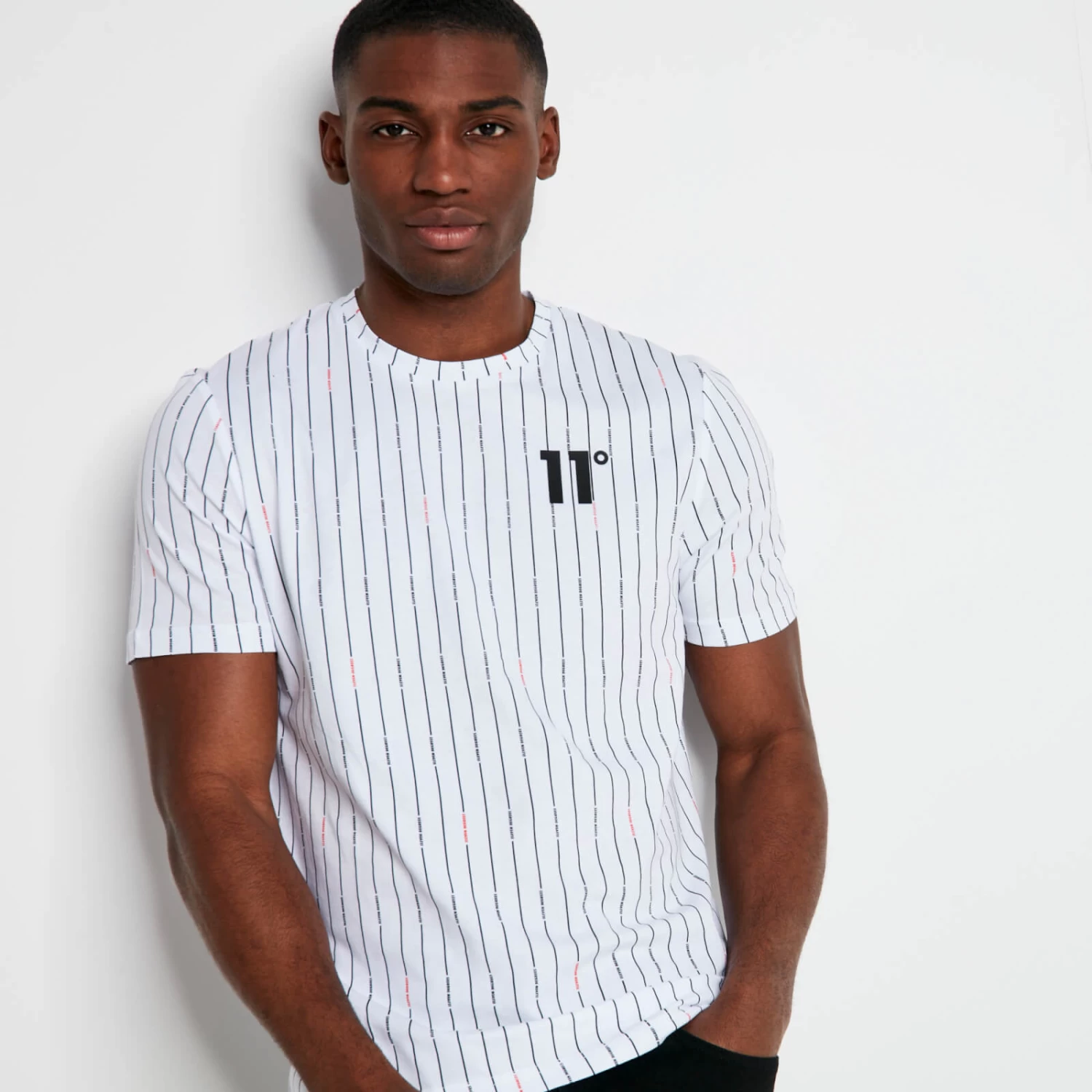 STRIPE V T-Shirt – White 2 STRIPE V T-Shirt – White - Image 2