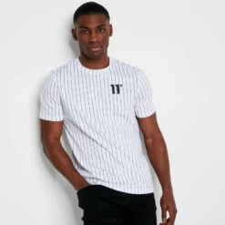 STRIPE V T-Shirt – White