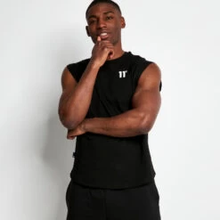 CORE Cut-Off T-Shirt – Black -11 Degrees Store 14008542 7755037187963020