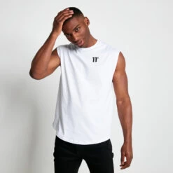 CORE Cut-Off T-Shirt – White