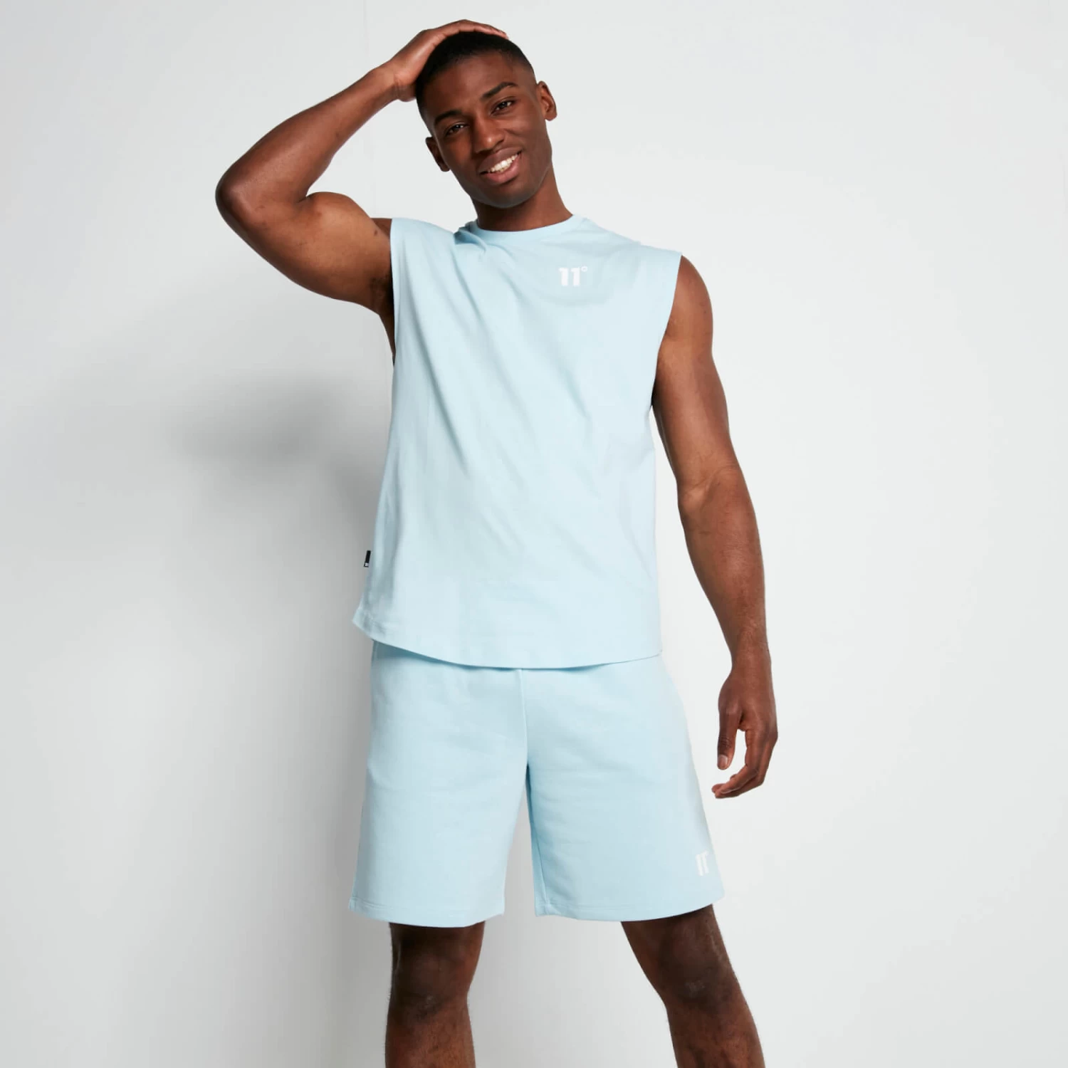 CORE Cut-Off T-Shirt – Light Blue 2 CORE Cut-Off T-Shirt – Light Blue - Image 2
