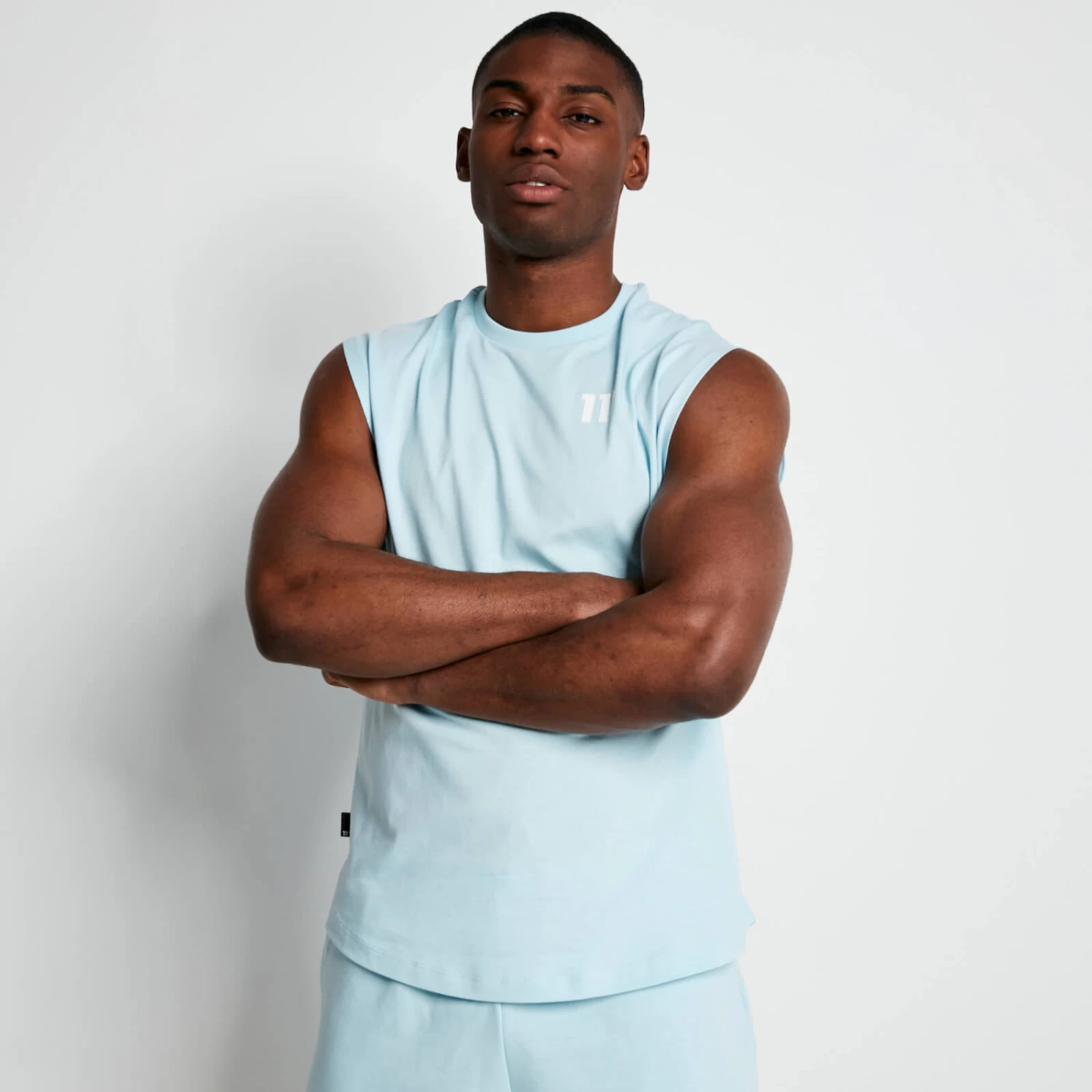 CORE Cut-Off T-Shirt – Light Blue 1 CORE Cut-Off T-Shirt – Light Blue