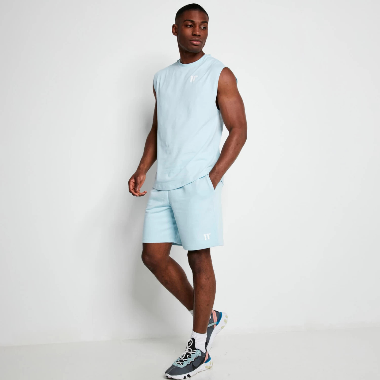 CORE Cut-Off T-Shirt – Light Blue 4 CORE Cut-Off T-Shirt – Light Blue - Image 4