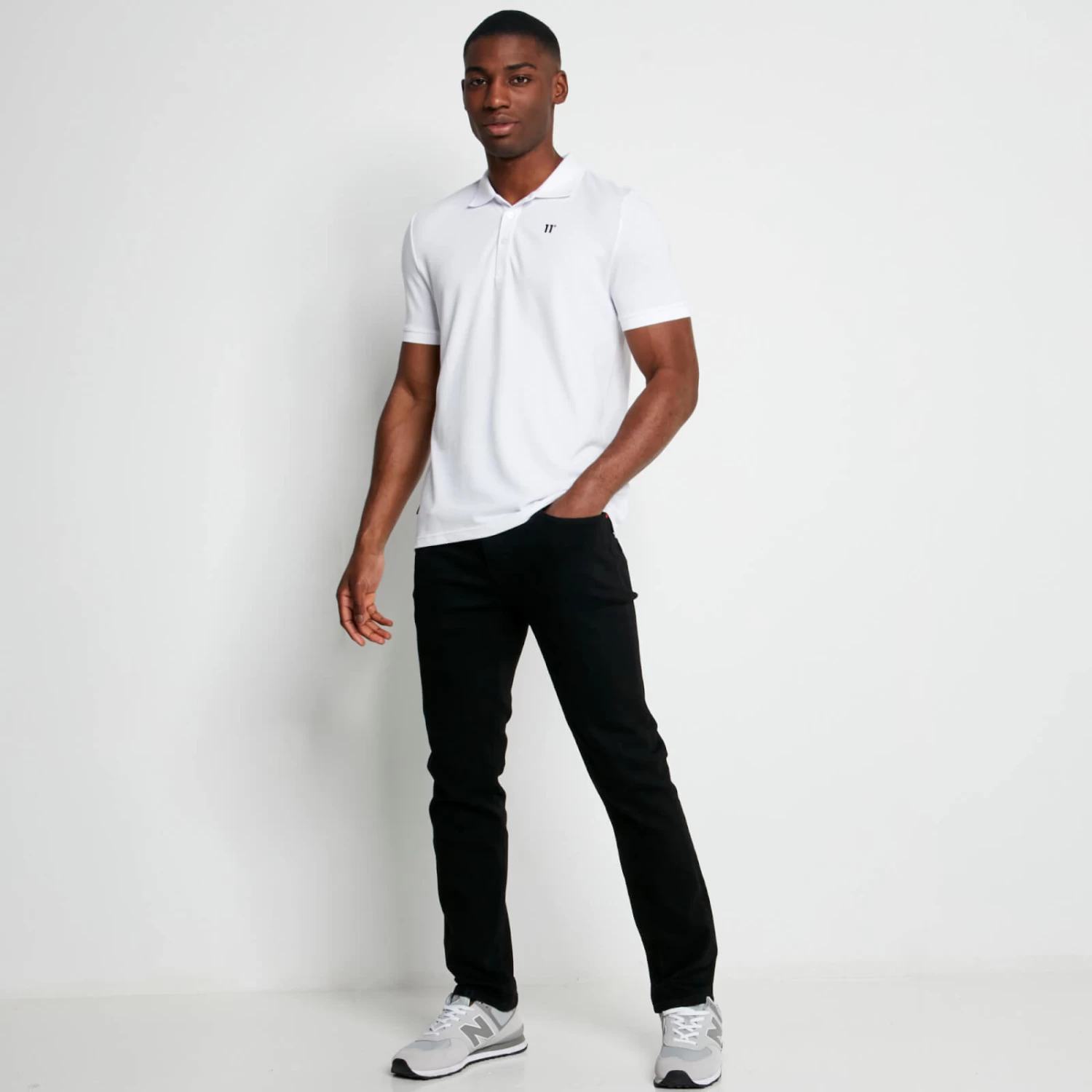 CORE Polo Shirt – White 4 CORE Polo Shirt – White - Image 4