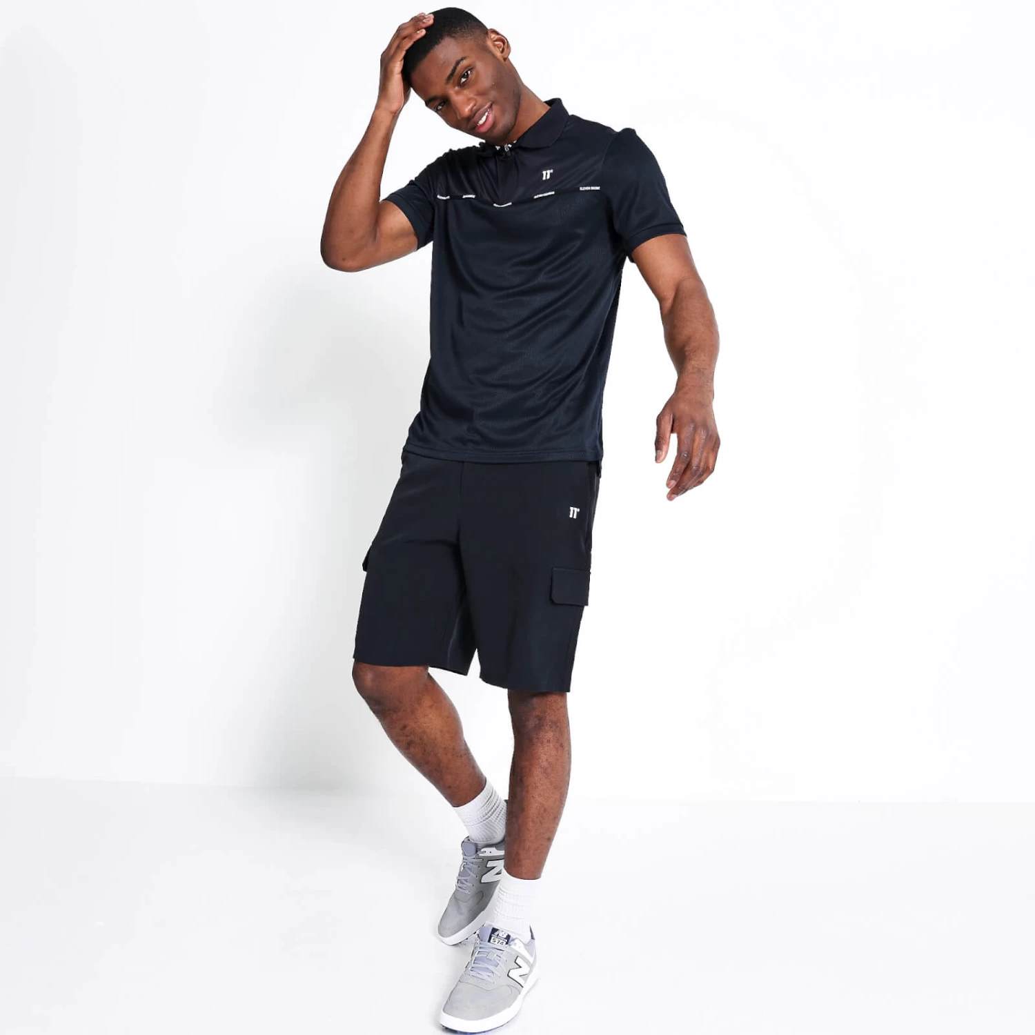 GOLF Polo Shirt – Black 2 GOLF Polo Shirt – Black - Image 2