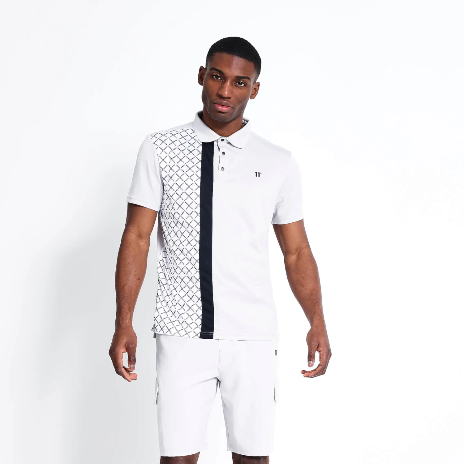 GOLF Polo Shirt – Vapour Grey/ White/ Black 1 GOLF Polo Shirt – Vapour Grey/ White/ Black