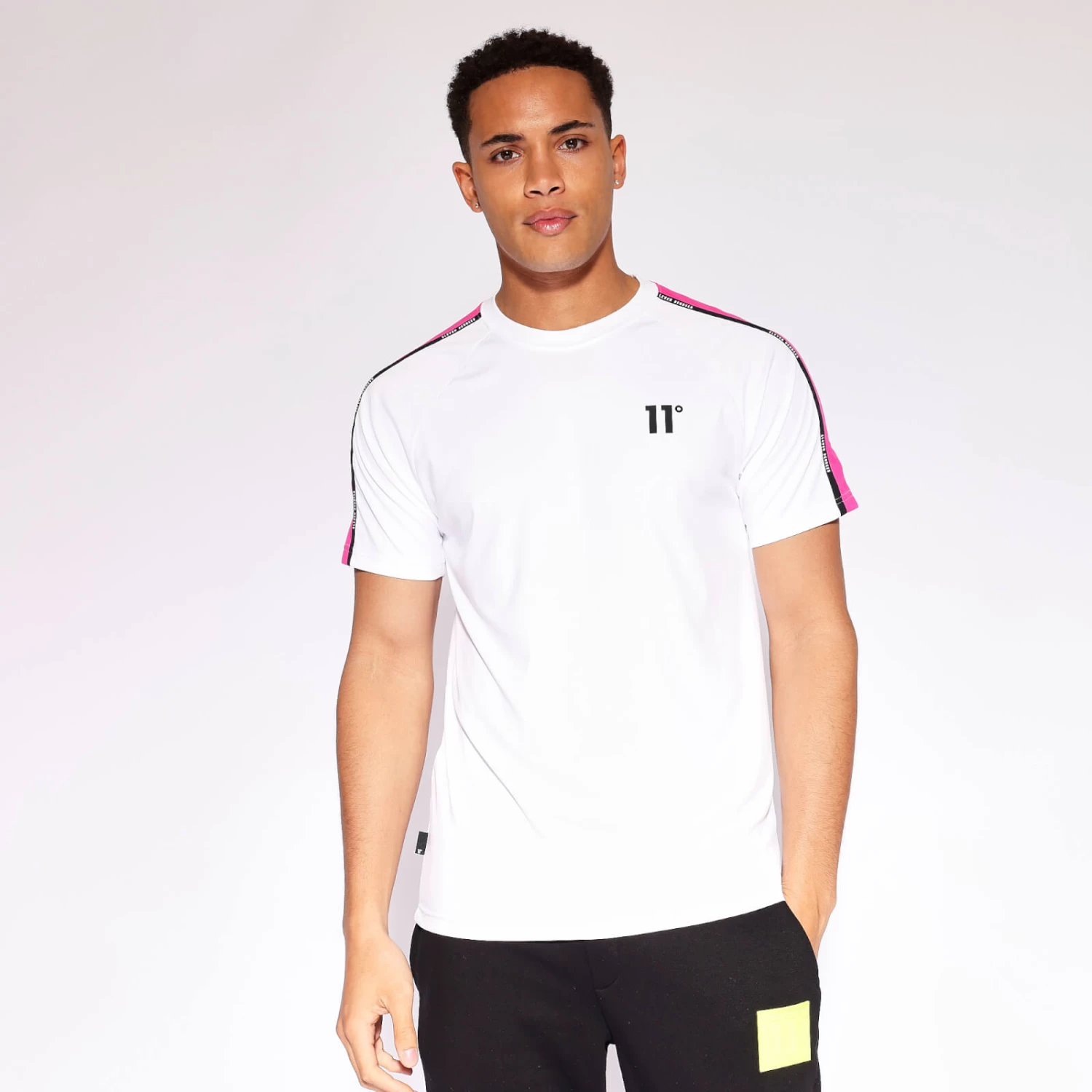 Sleeve Panel Taped T-Shirt - Safety Yellow / White 1 Sleeve Panel Taped T-Shirt - Safety Yellow / White