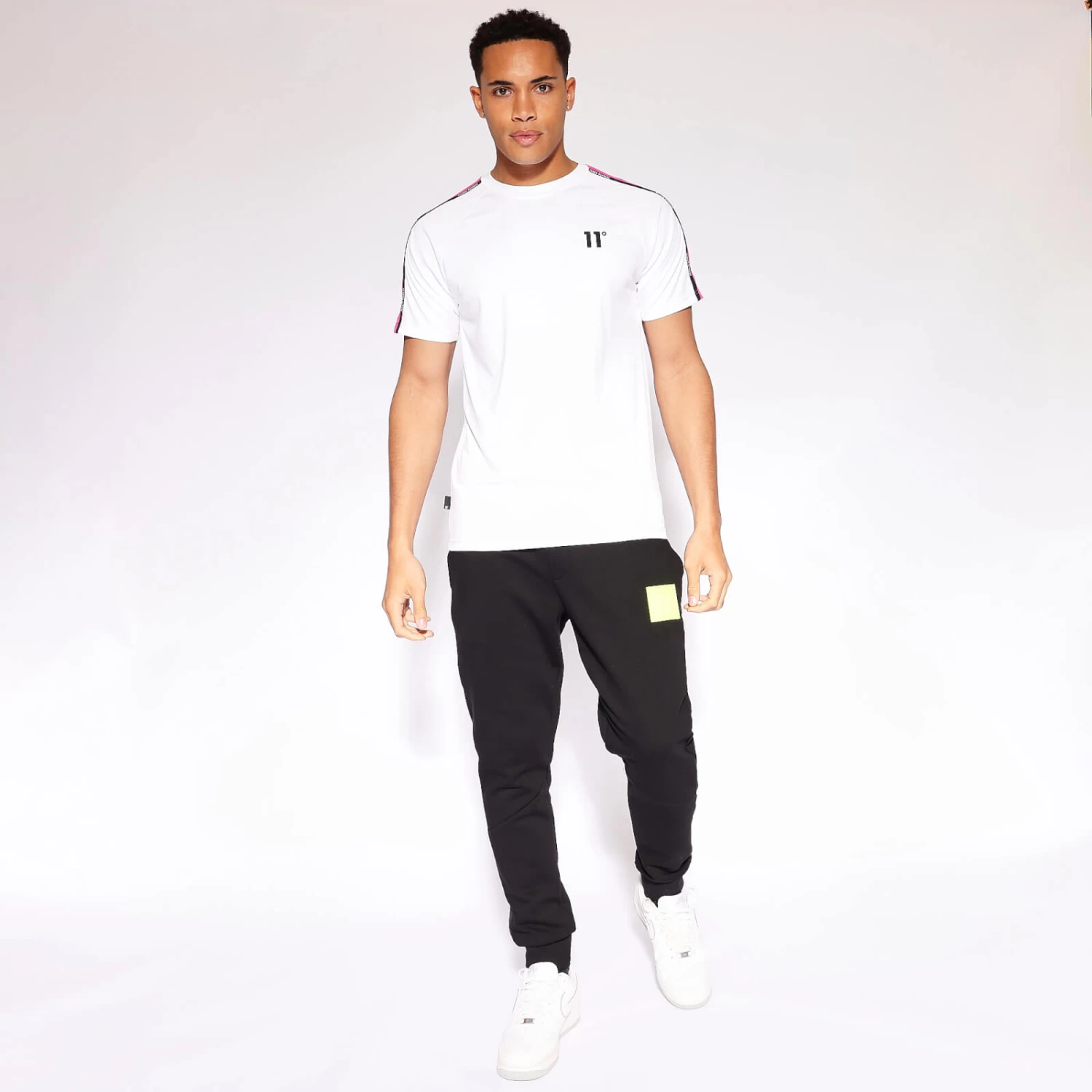 Sleeve Panel Taped T-Shirt - Safety Yellow / White 4 Sleeve Panel Taped T-Shirt - Safety Yellow / White - Image 4