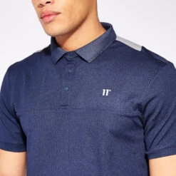 11 Degrees Back Graphic Pique Polo - True Navy / Golf Grey -11 Degrees Store 14511544 1665083569365094