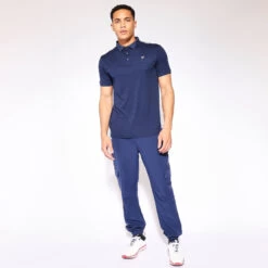 11 Degrees Back Graphic Pique Polo - True Navy / Golf Grey -11 Degrees Store 14511544 3135083569125112