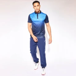 11 Degrees Geo Fade Print Polo - Surf Blue / True Navy -11 Degrees Store 14511574 6395083572269148