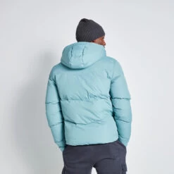 11 Degrees Large Panelled Puffer Jacket - Washed Green -11 Degrees Store 14511596 8955073469178316