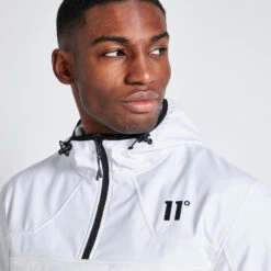 11 Degrees Soft Shell Over The Head Jacket - White / White -11 Degrees Store 14874634 1685089772459997