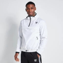 11 Degrees Soft Shell Over The Head Jacket - White / White